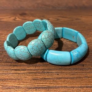 Howlite Stretch Bracelets Set of 2
